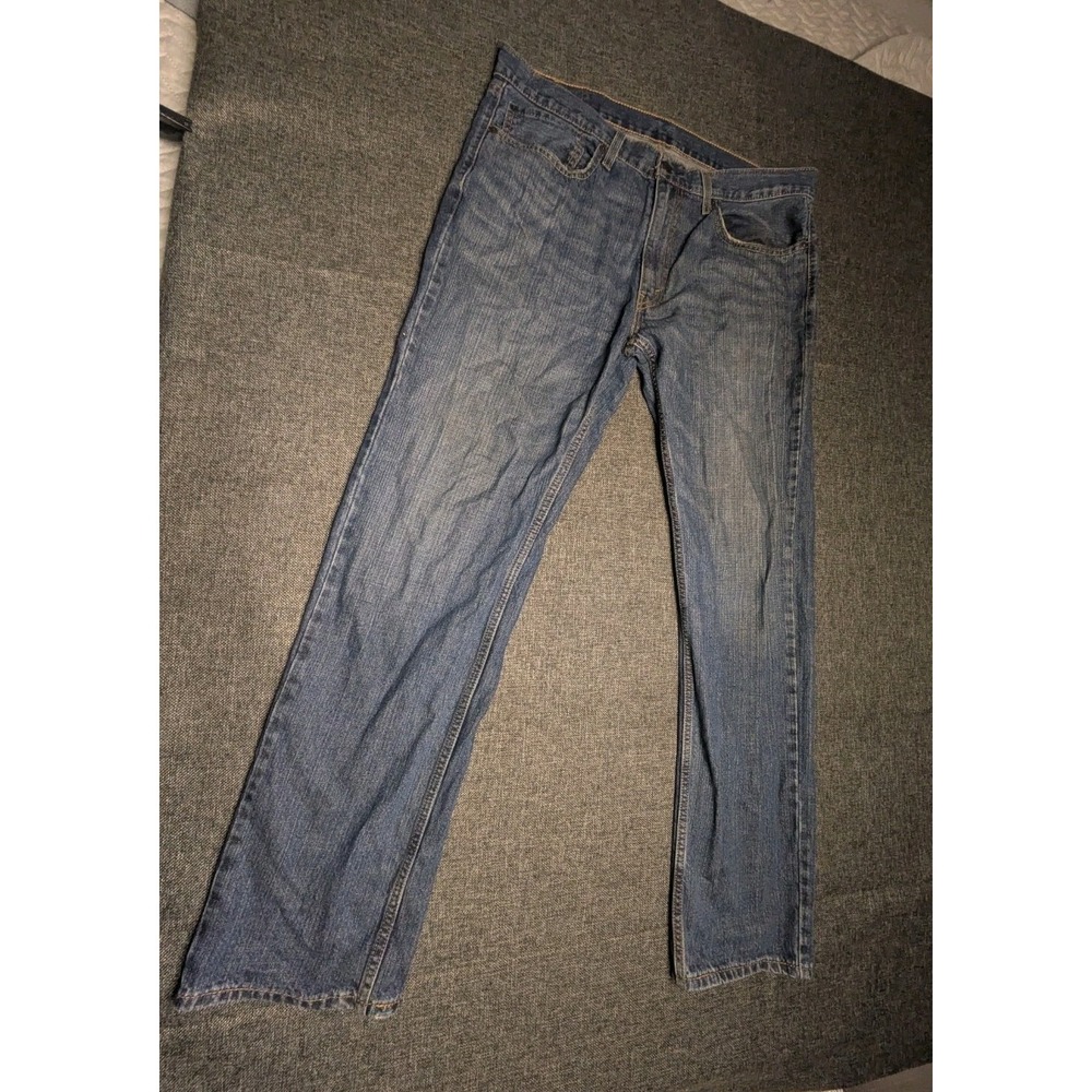 Levis 559 Jeans Men's 36x34 Relaxed Straight Blue Medium Wash Denim Pants Work